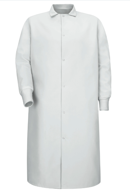 butcher coat no pocket